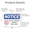 Signmission No Cell Phones During Work Hours, 10 in W x Rectangle, Aluminum OS-2PACK-NS-A-710-L-14425 - alternate 4